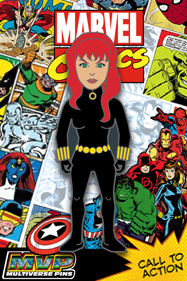 Marvel Comics BLACK WIDOW Micro Pin MultiVersePins| MultiVersePins