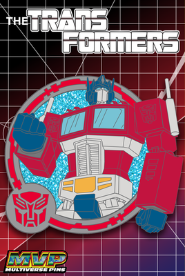 Transformers OPTIMUS PRIME Glitter Round MultiVersePins