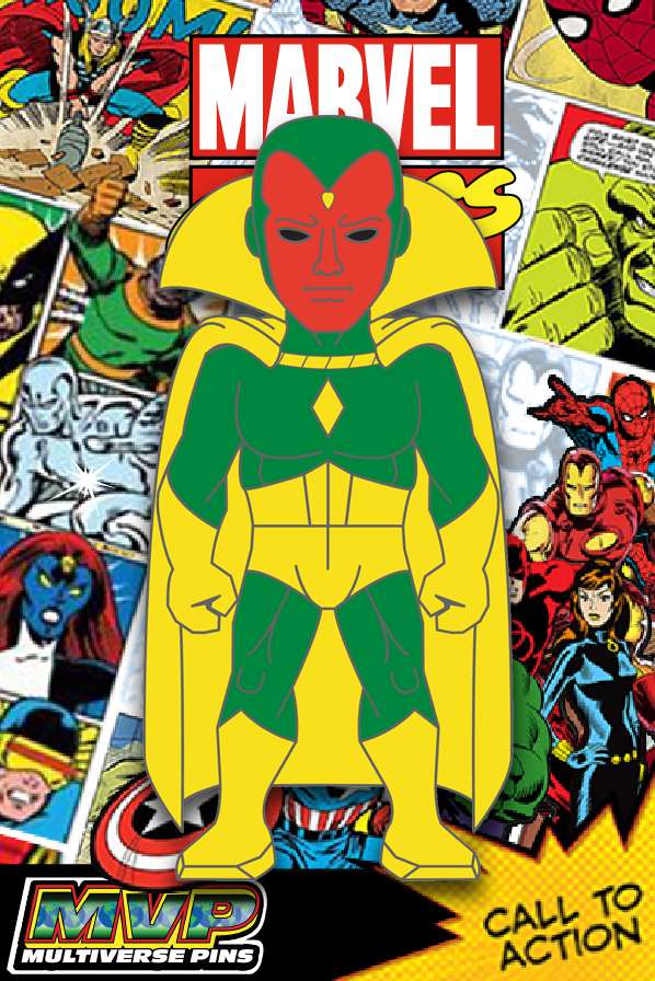 Marvel Comics THE VISION Micro Pin MultiVersePins| MultiVersePins