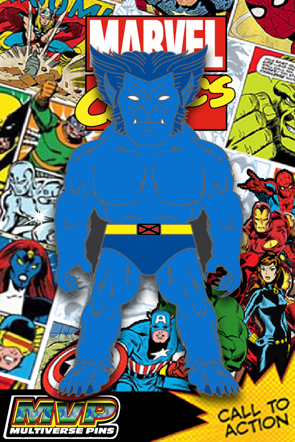 Marvel Comics The BEAST Character Pin MultiVersePins| MultiVersePins