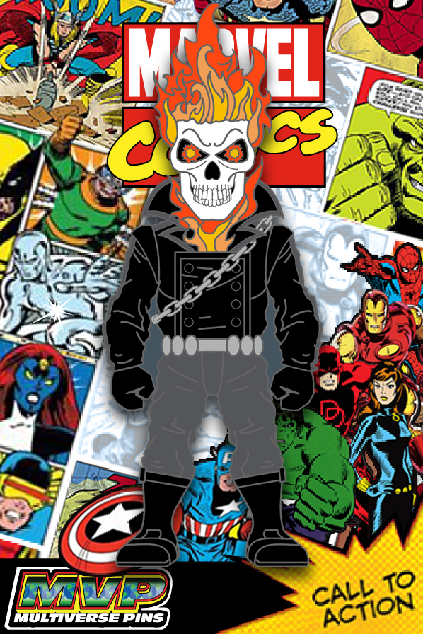 Marvel Comics GHOST RIDER Character Pin MultiVersePins| MultiVersePins