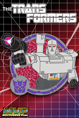 Transformers MEGATRON Glitter Round MultiVersePins